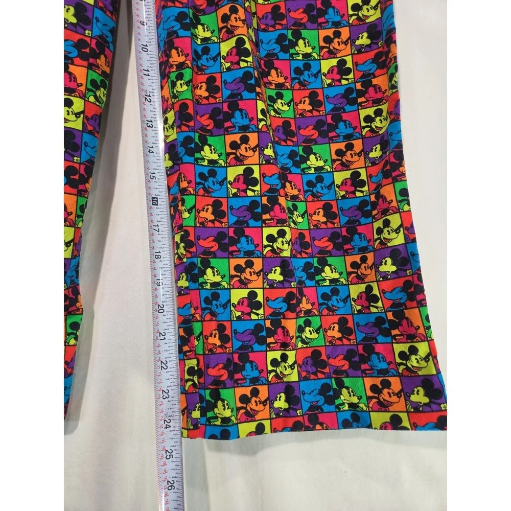 Disney Parks Mickey Mouse‎ Colorful Photo Reel Drawstring Pajama Pants Size Med